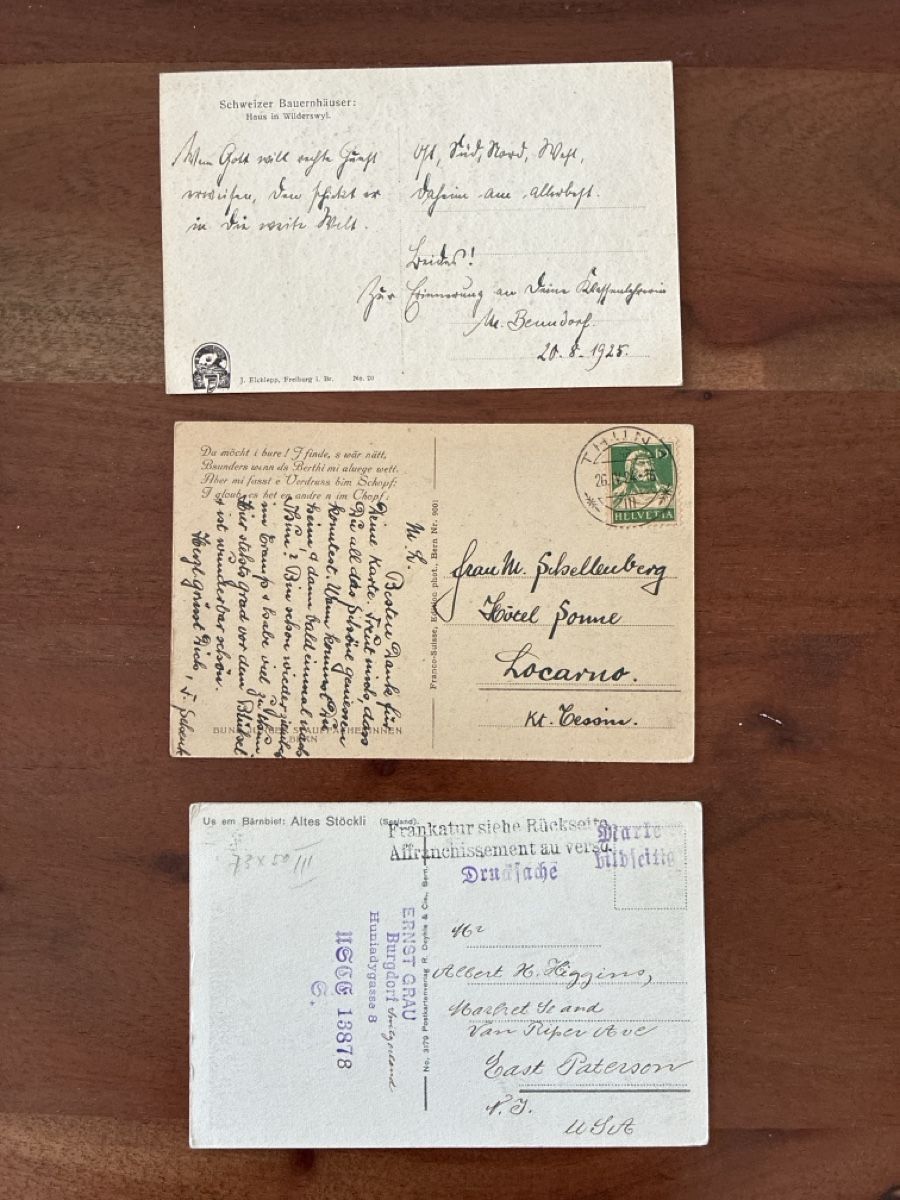 Cartoline postali: 10 Ansichtskarten Schweiz von Diversen Bauernhäusern  – Usato da Oftringen venduto da Cla.vD.74 3