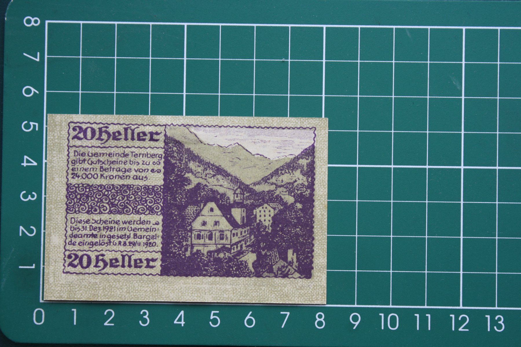 Banconote: currency voucher austria ternberg 20 heller 1920 – Nuovo (secondo la descrizione) da Laupen BE venduto da Gufi57 1