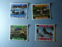 2000 Pro Juventute  ET Halbmond Kinderbücher J356-359