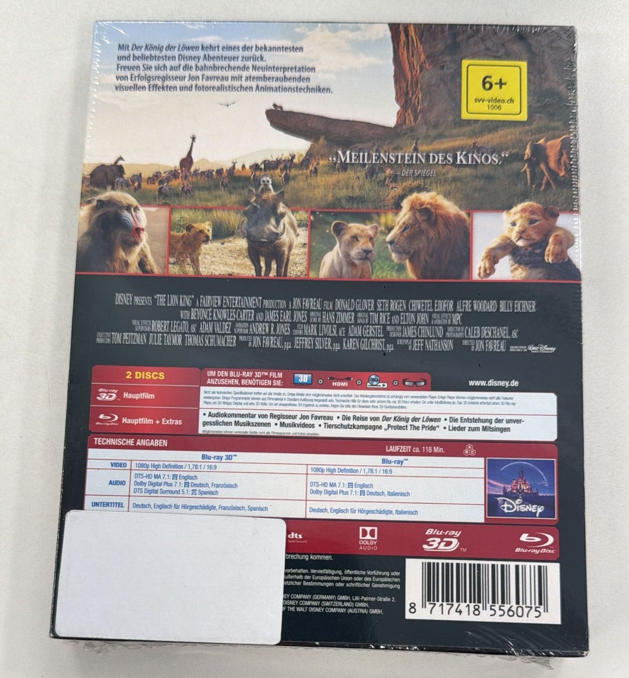 Tous les DVDs: KÖNIG DER LÖWEN BLU-RAY – Neuf avec emballage d'origine à Zürich par freioccasionen 1