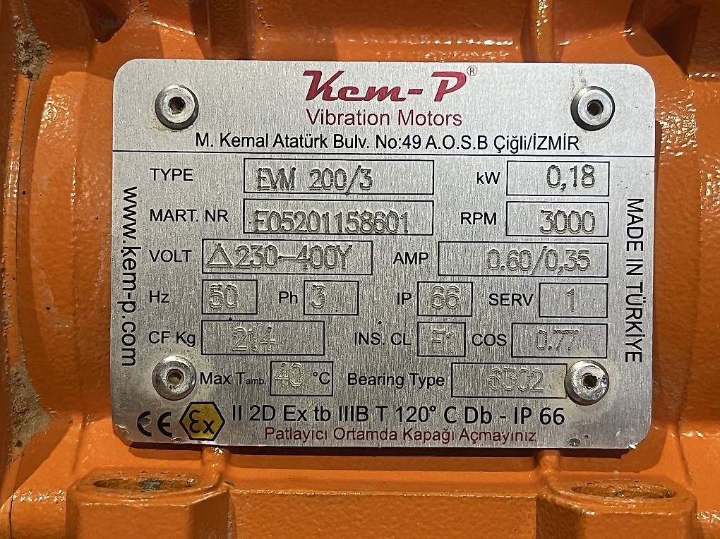 Motori: Vibrationsmotor stark, Kem-P 400V – Usato da Endingen venduto da benjaminsteiner 3