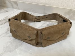 Wildleder Reisegurt / Banane 