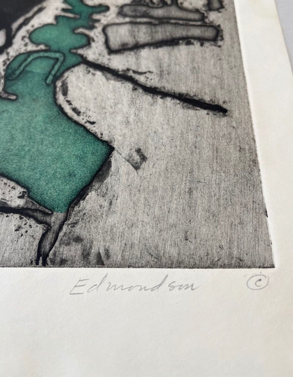 Grafica & Litografie: Leonard Edmonson, handsigniert, nummeriert – Usato da Rain venduto da Pic-Ass 2