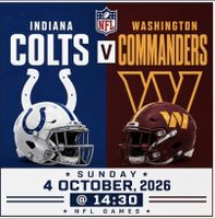 2 x NFL Tickets London Game 2026 - Colts vs. Commanders