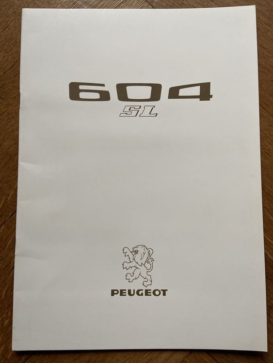 Peugeot 604 SL - Original Prospekt / Broschüre Rarität! (54) (Gebraucht ...