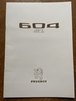 PEUGEOT 604 SL Prospekt 1975 1976 prestige brochure en fr.