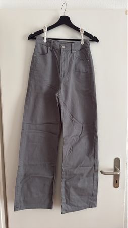 Damen Jeans Hose Grau Grösse 36