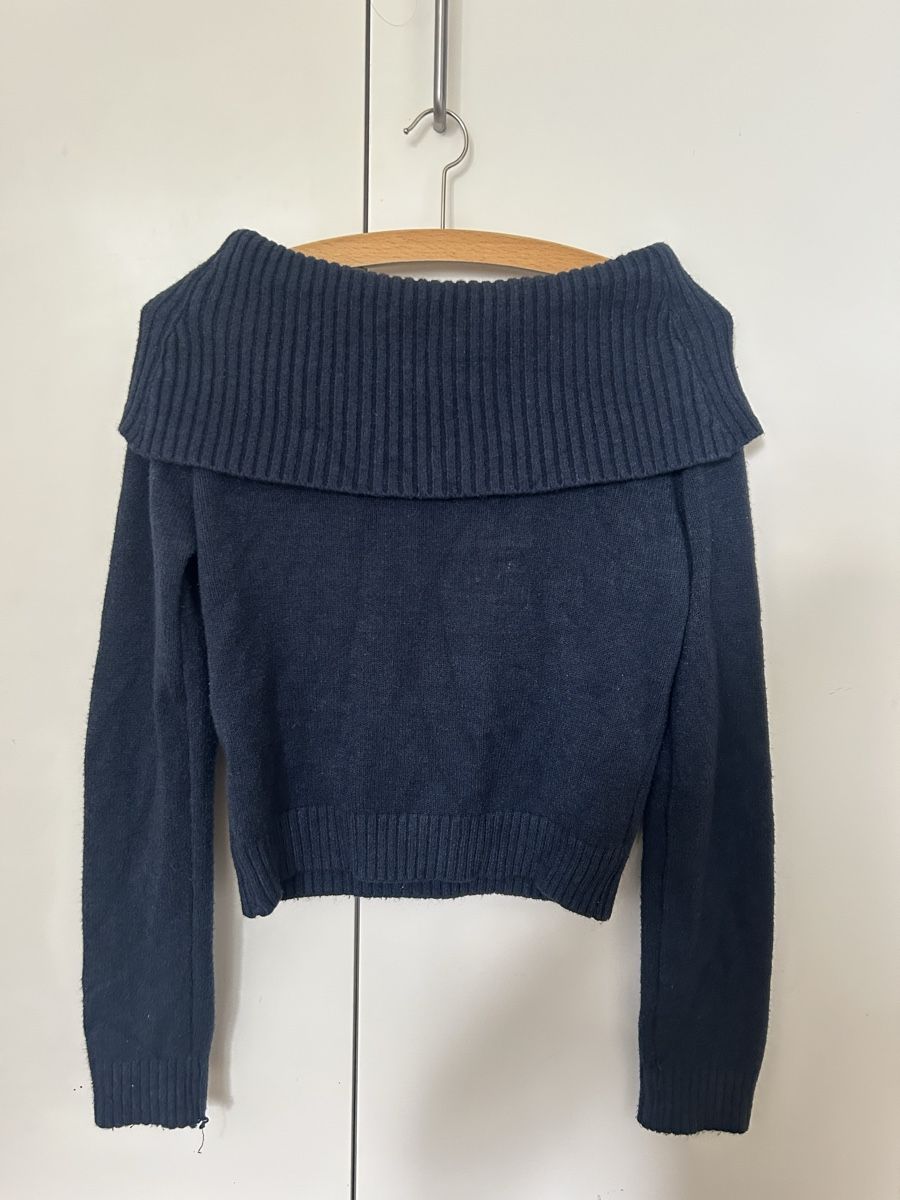 Pulls & Sweat-shirts: Offshoulder Pullover Subdued dunkelblau S – D'occasion à Bern par Vintage_Flexu 5