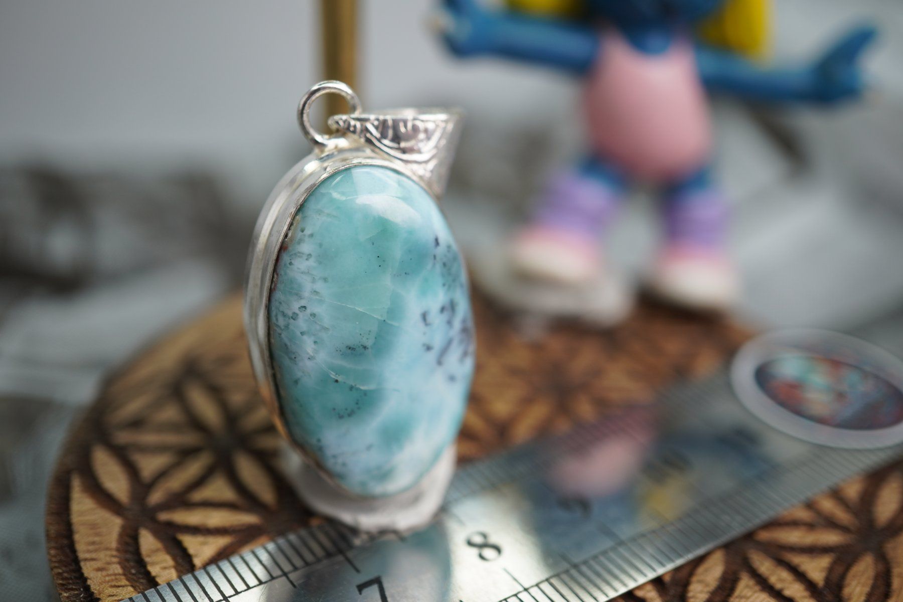 Minerali & Pietre curative: Larimar    Top Anhänger     eingefasst  TOPSTONE – Nuovo e nell'imballaggio originale da Eschenbach SG venduto da topstone 3