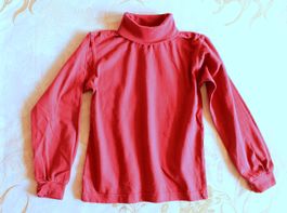 LANGARMSHIRT / Rollkragenshirt Dunkelrot 128/134