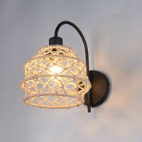 Wandleuchte, Hanf, Natur, 32 cm Höhe