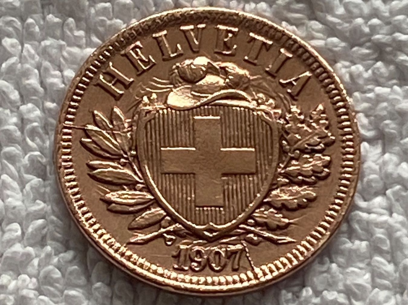Tutti le monete: 2 centimes/rappen 1907 abart – Usato da Nyon venduto da Ilmi09