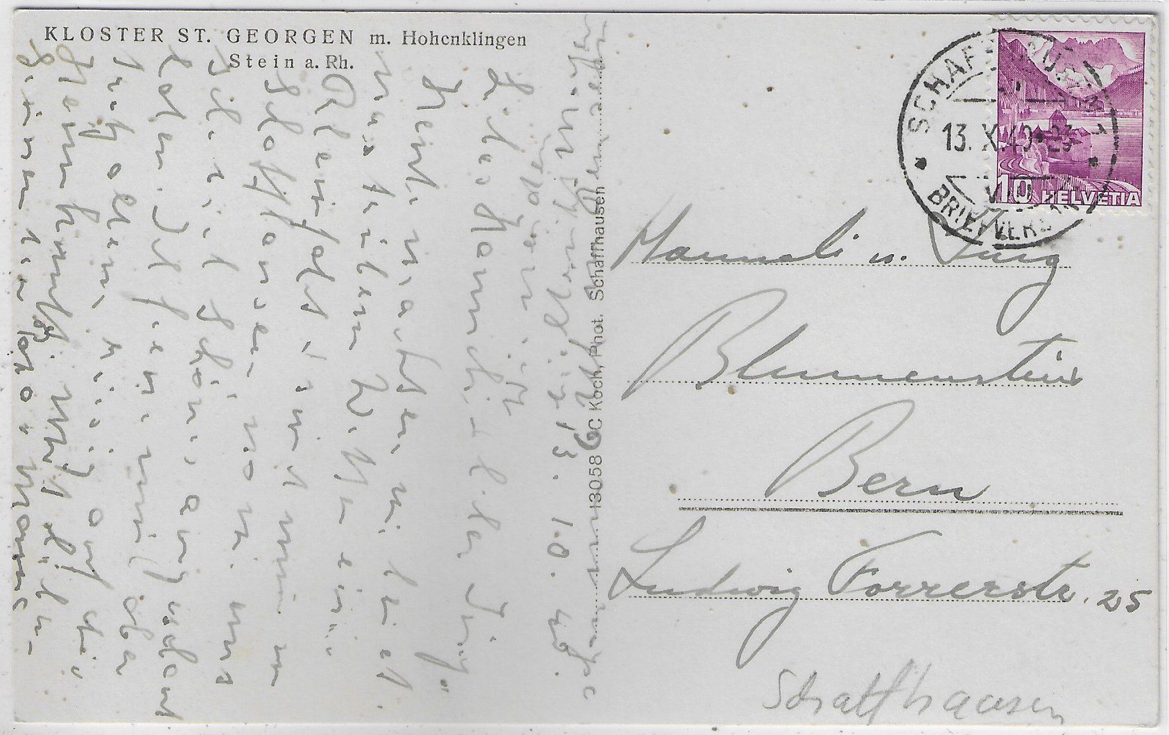 Cartoline postali: Kloster St. Georgen - Stein am Rhein – Usato da Ettingen venduto da Kartenplanet 1