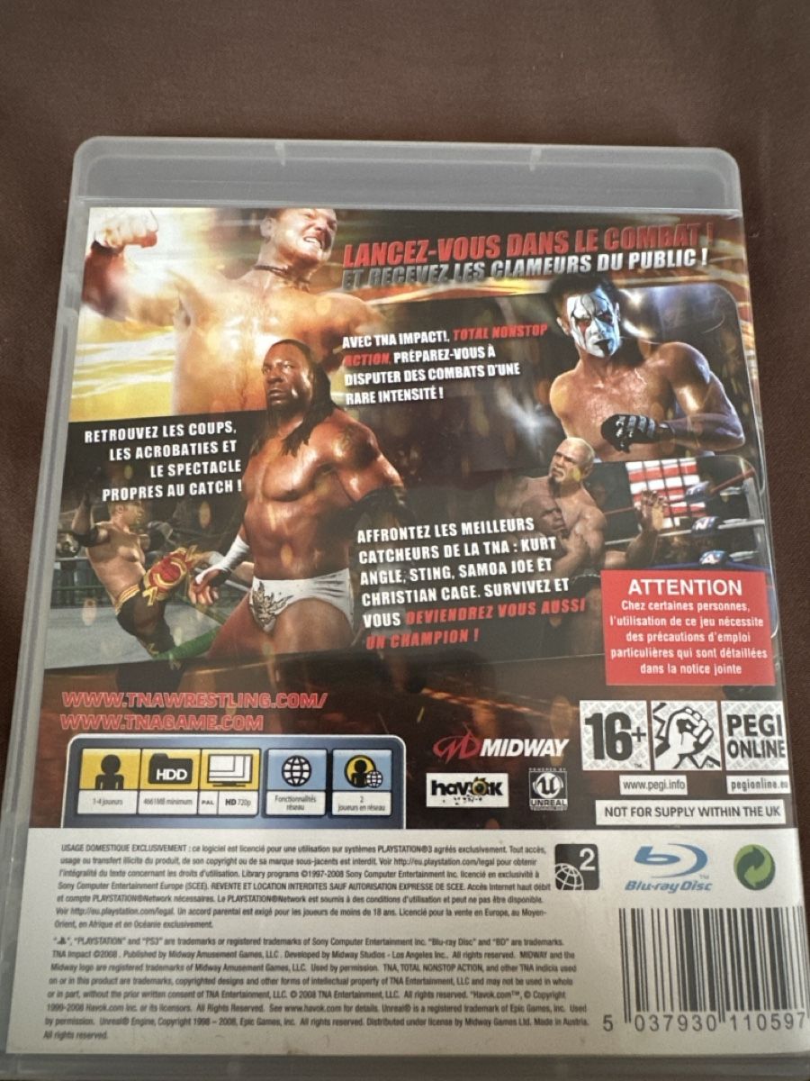 Giochi: TNA Impact - PS3 – Usato da Le Lignon venduto da Crocogril 2