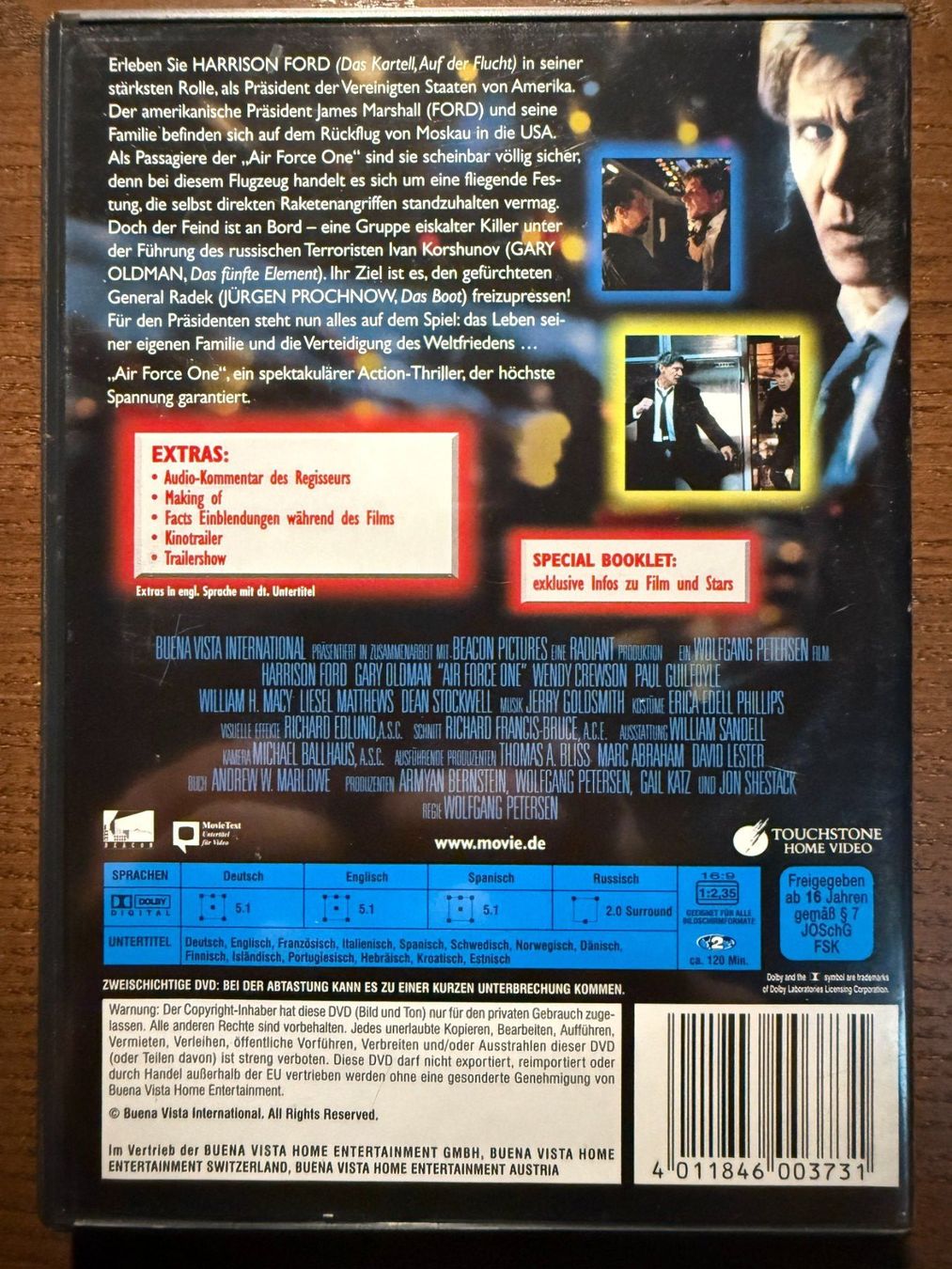 Tous les DVDs: Air Force One – D'occasion à Zürich par FilmFreunde 1