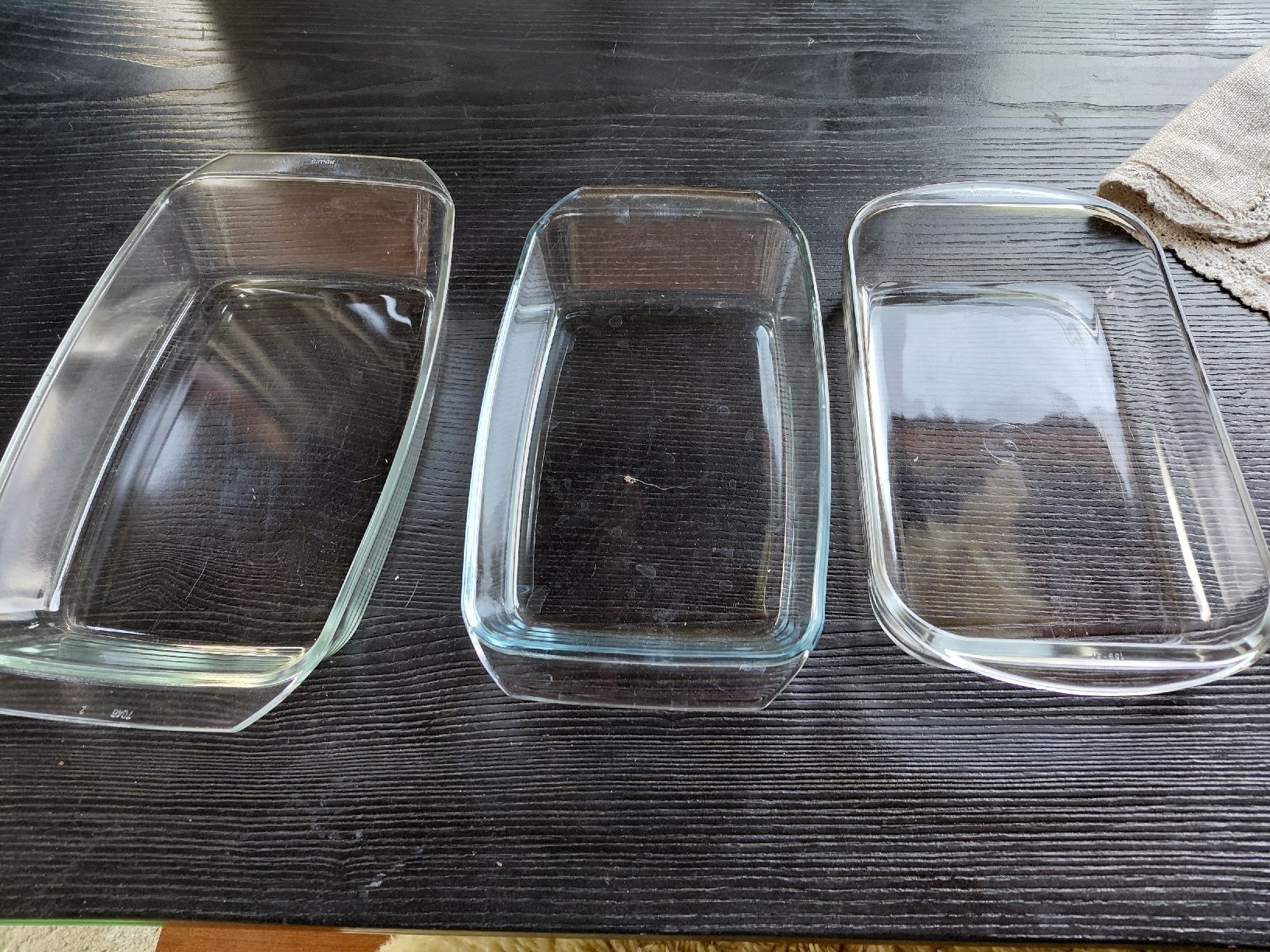 Teglie da forno: 3 Gratinformen glas ca 30x18cm – Usato da zuchwil venduto da parson65