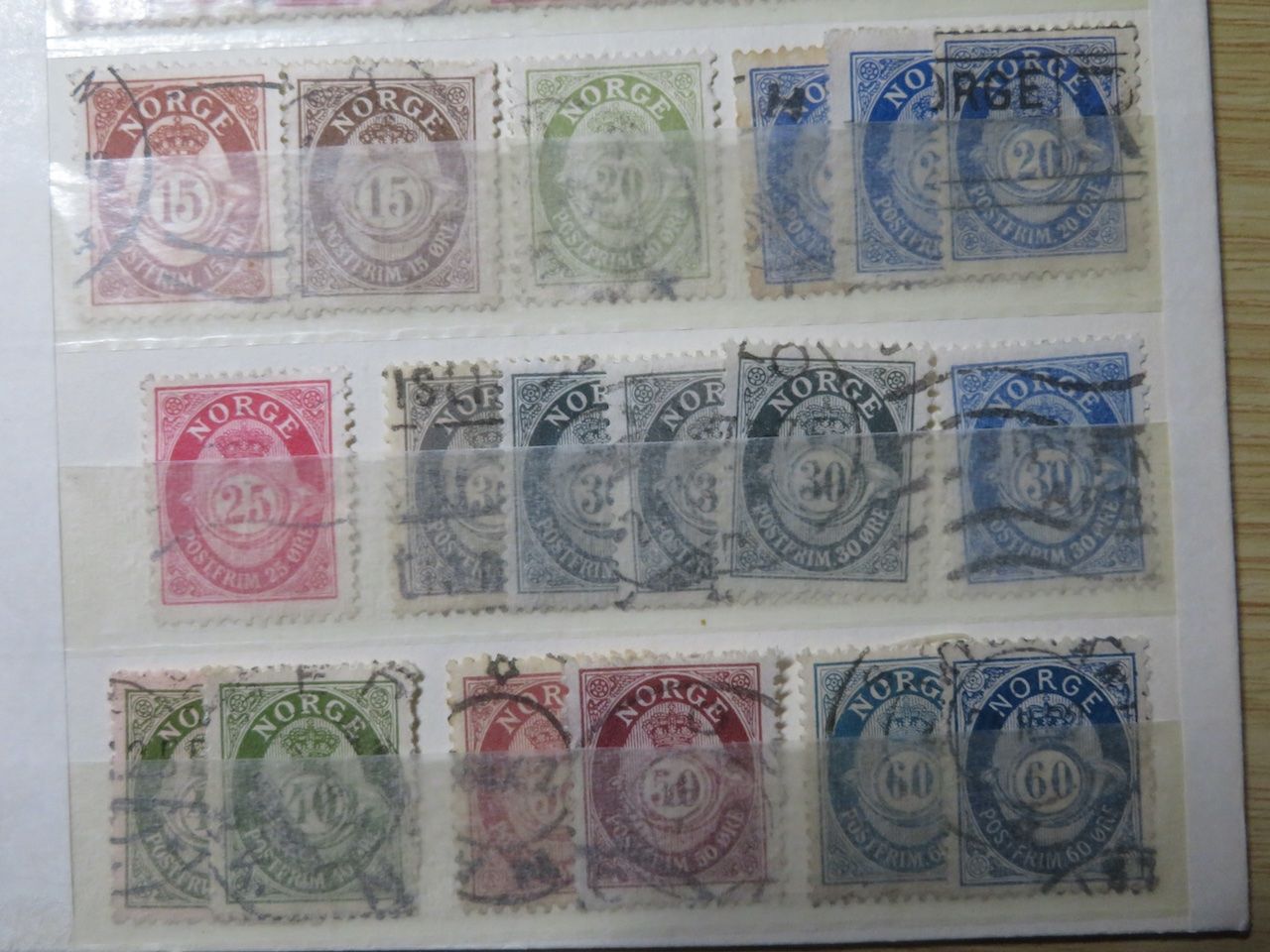 Alle Briefmarken: Norwegen ab uralt auf einer Doppelsteckkarte – Gebraucht aus Spreitenbach von heitersberg54 5