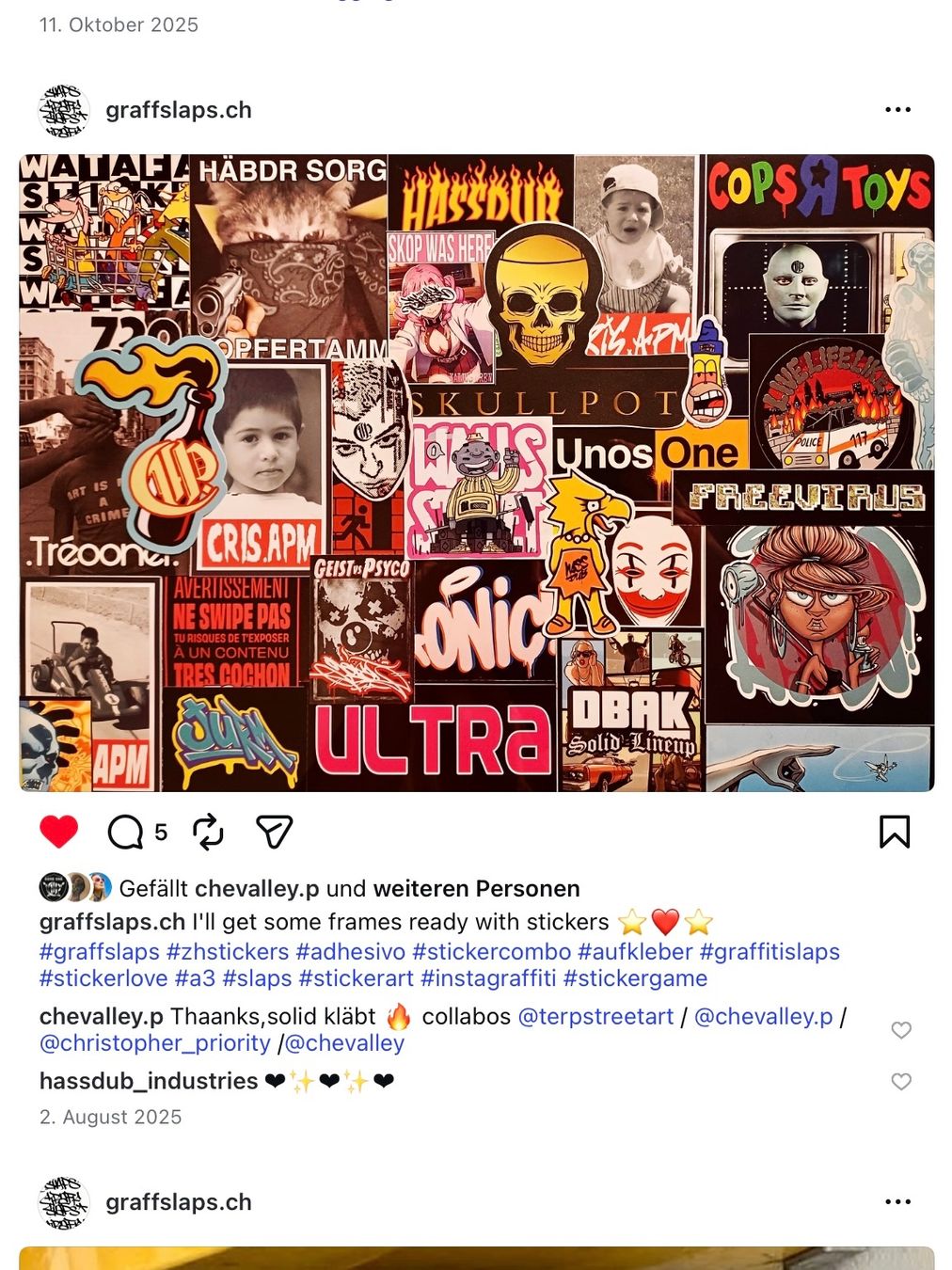 Foto & Immagini: Sticker Bild/Collage von Graffslaps.ch – Nuovo (secondo la descrizione) da zürich venduto da NickLos_26 7