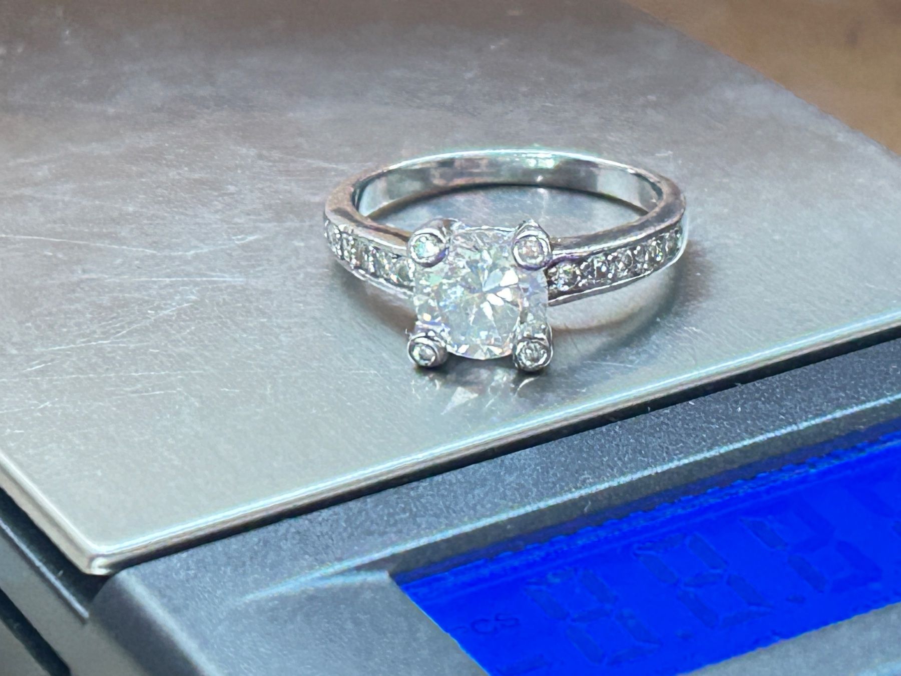 Anelli: Eleganter Silberring mit Zirkonia, Grösse 57 – Usato da Basel venduto da bellespirit 9