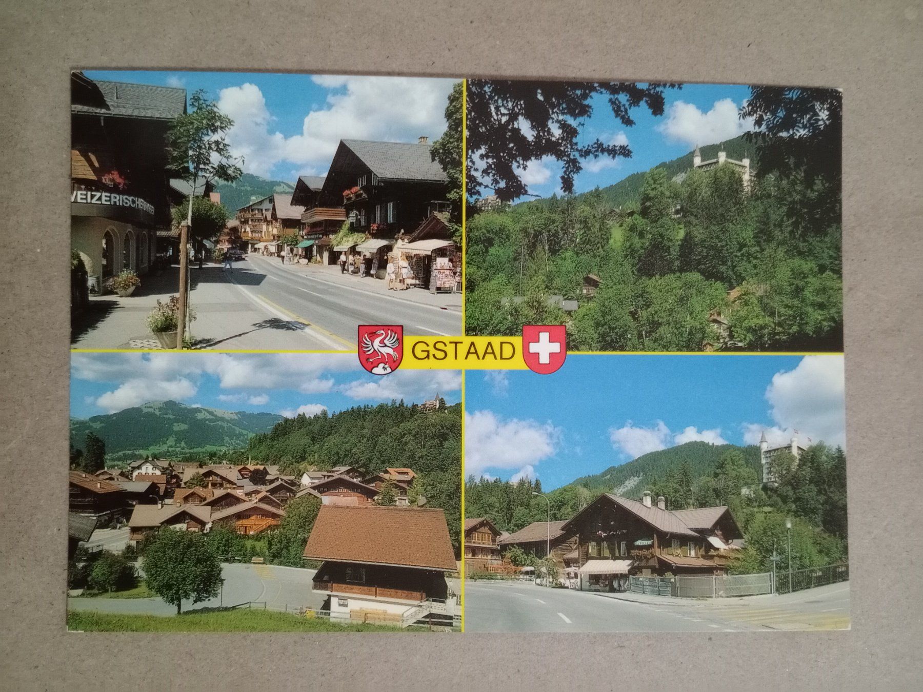 Cartoline postali: AK Gstaad Bern mehrbildrig – Usato da Küttigen venduto da Melisch1000
