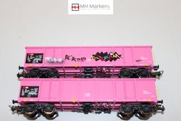 PIKO 58393 2x SBB CFF FFS Hochbordwagen DC H0 mit OVP