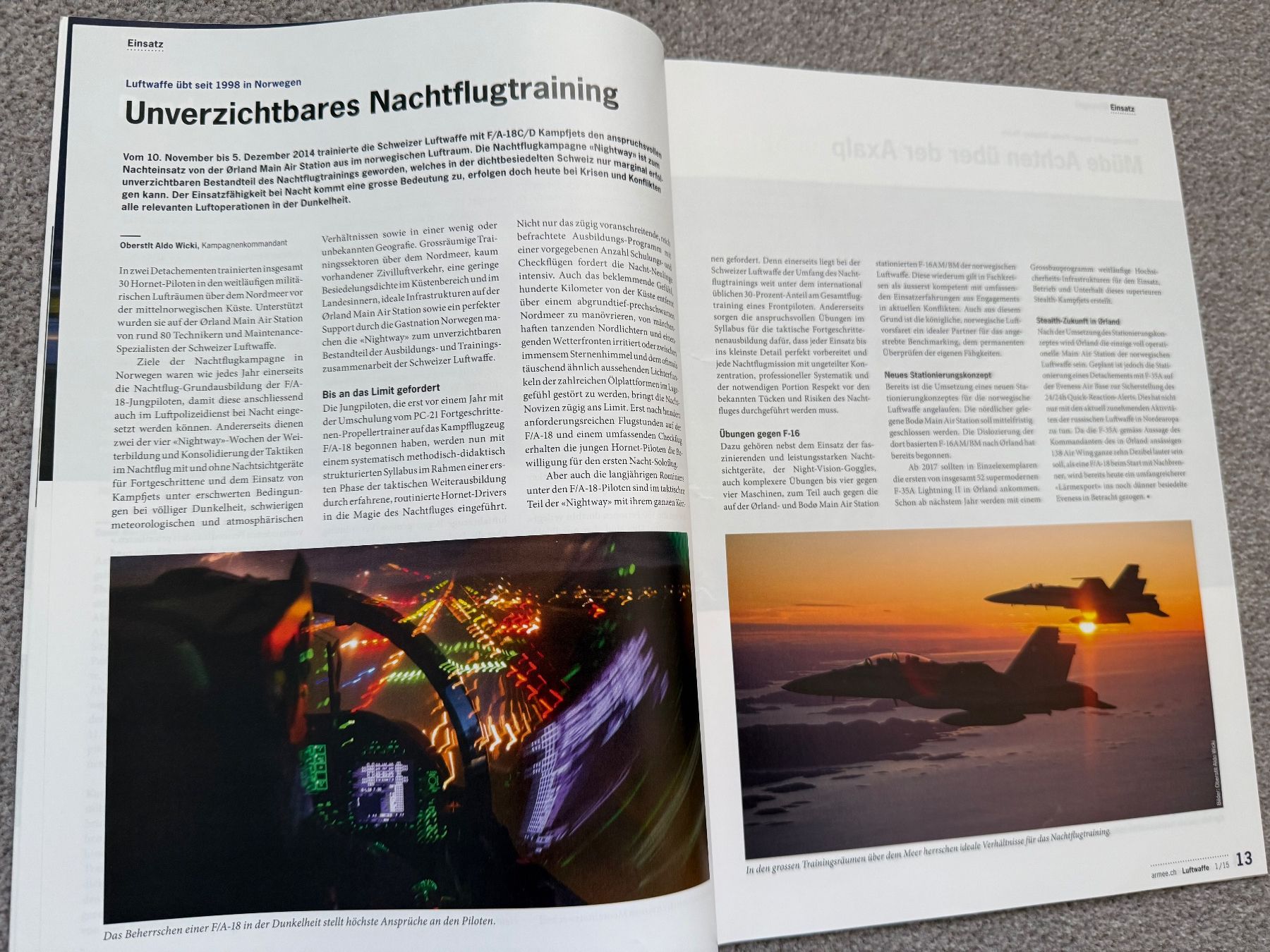 Riviste & Magazine: 4 Publikationen/Hefte Schweizer Luftwaffe von 2014/2015 – Usato da Brütten venduto da Hst1 8