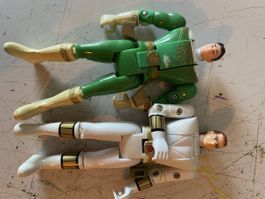 2x "Head-Flip" Power-Rangers Figuren, original 90's (Bandai)
