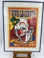Affiche Vive le Cirque Clown. 