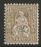 1882 : Sitzende Helvetia Nr. 52 - Moudon, KP 1800.--