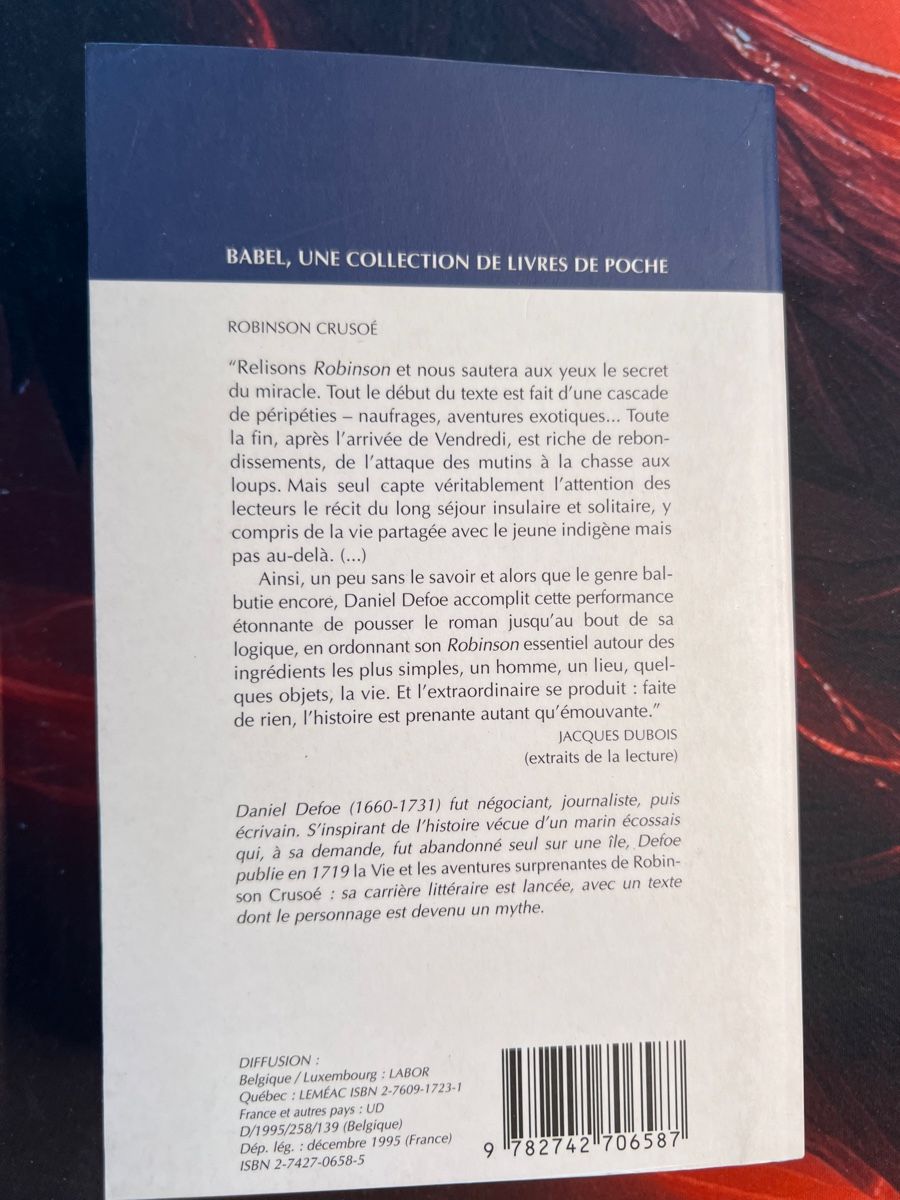 Libri: Robinson Crusoé Babel - Daniel Defoe – Usato da Genève venduto da PoissonBlue 1