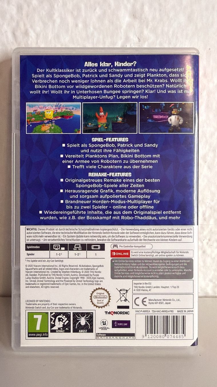 Giochi: Nintendo Switch Spongebob Battle for Bikini Bottom  – Usato da Ehrendingen venduto da lax21 1