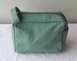 Bree Necessaire Kulturbeutel aus genarbtem Leder Neu