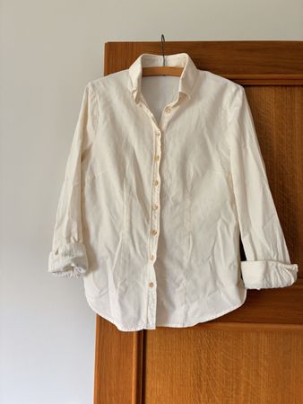 Wallmann Women's Cotton Shirt, size S/M, Cream
