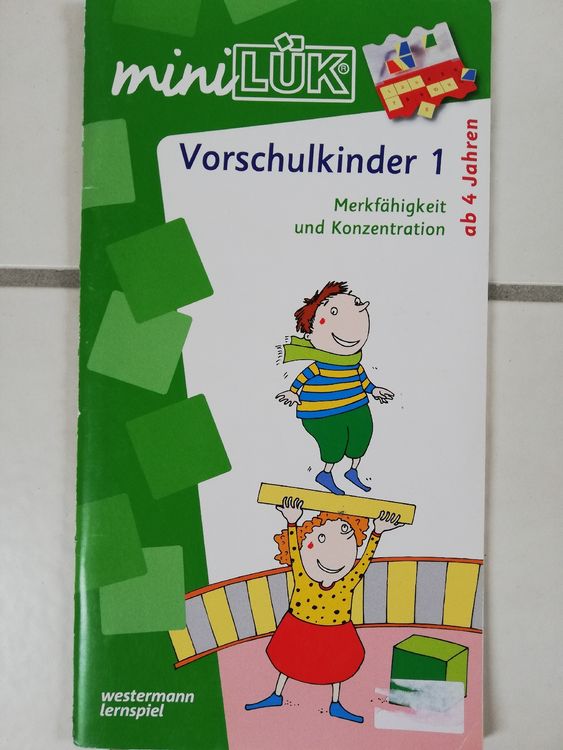MiniLük Heft Vorschulkinder 1 (Gebraucht) in Zürich für CHF 1 – mit ...