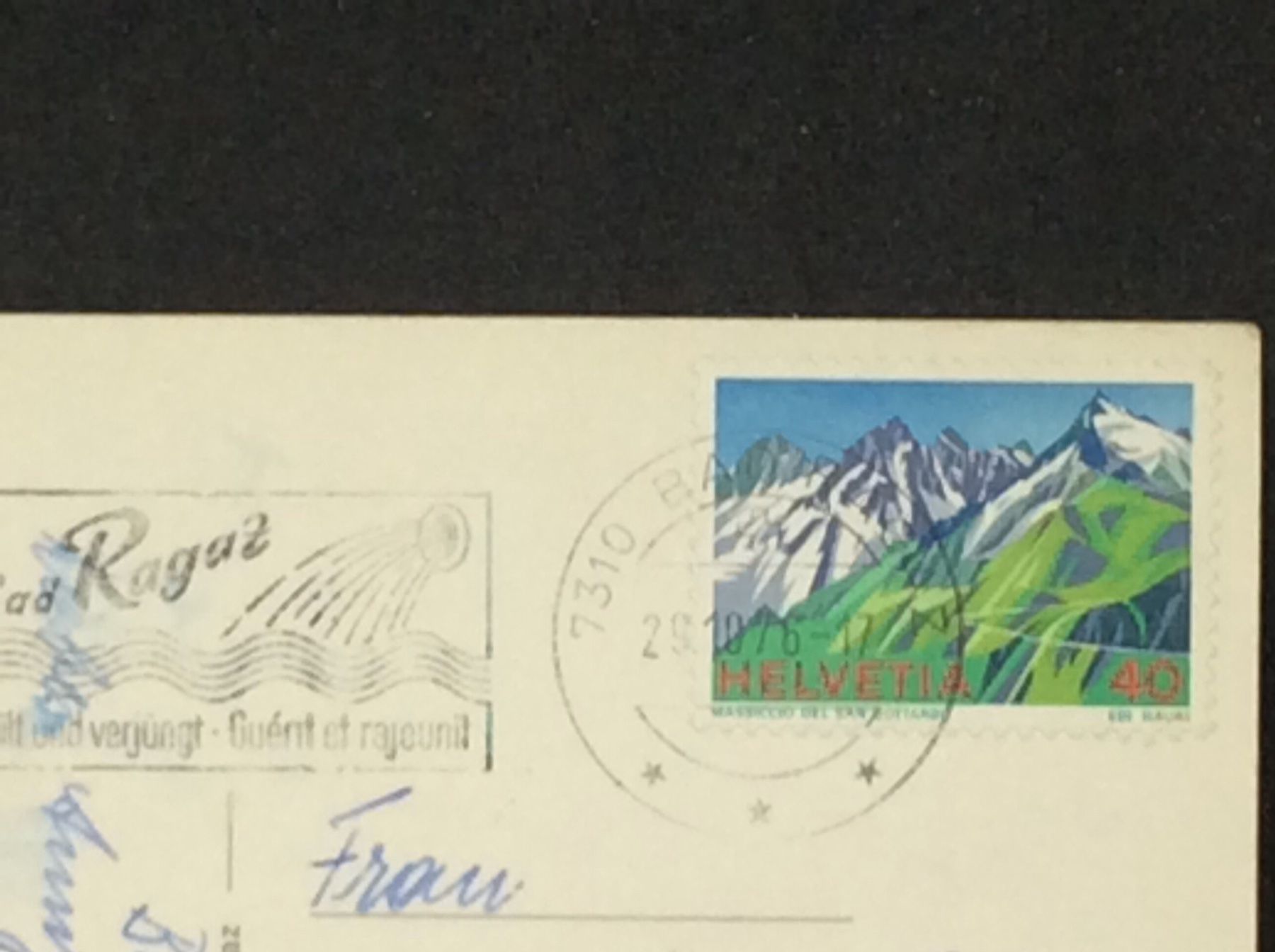 Cartoline postali: Bad Ragaz am Rhein – Usato da Widnau venduto da Brusi9 1