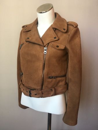 Veste simili cuir marron - taille S