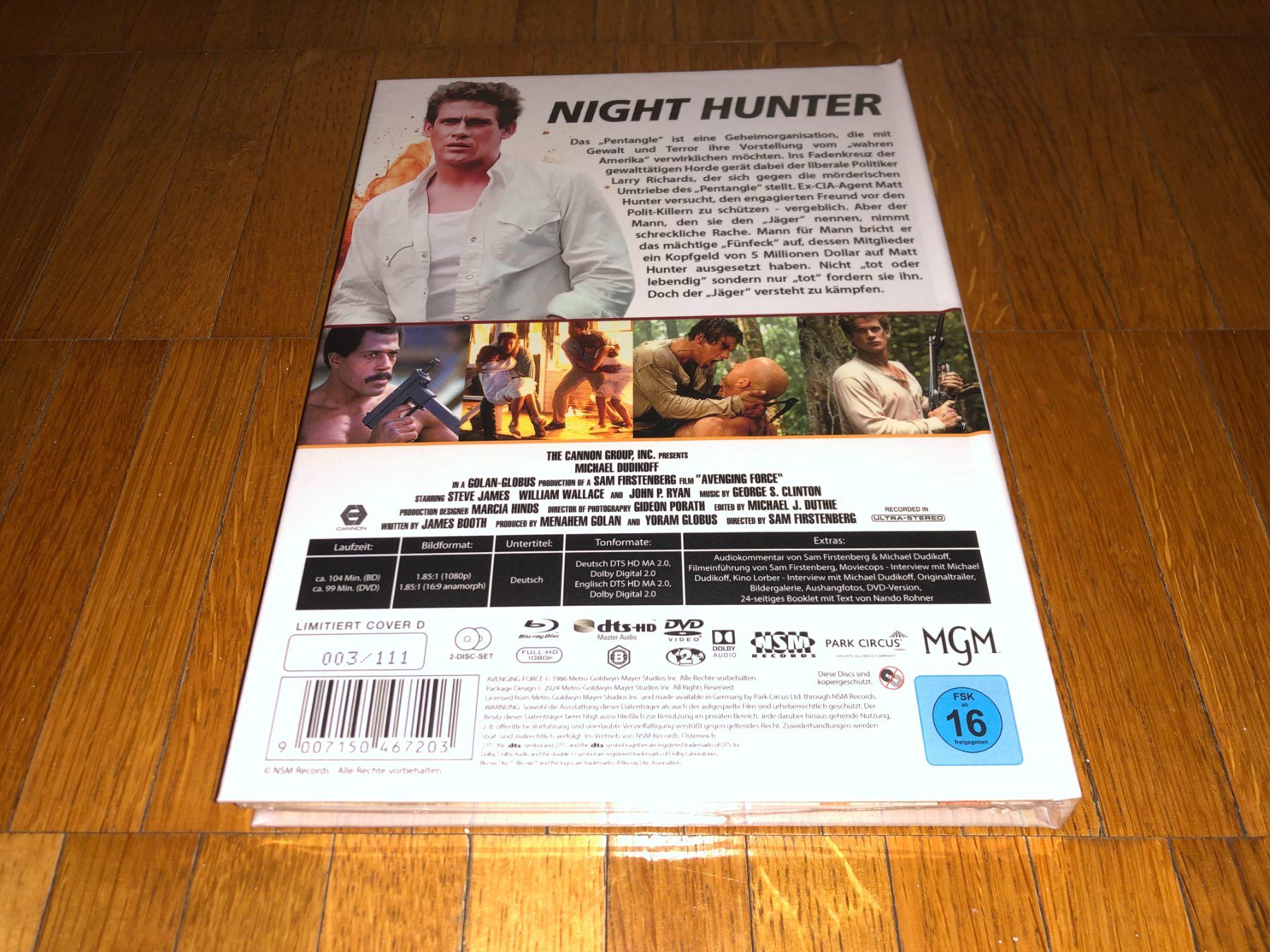 Alle DVDs: Night Hunter - Avenging Force - MEDIABOOK - D - UNCUT – Neu und originalverpackt aus Basel von havsok 1