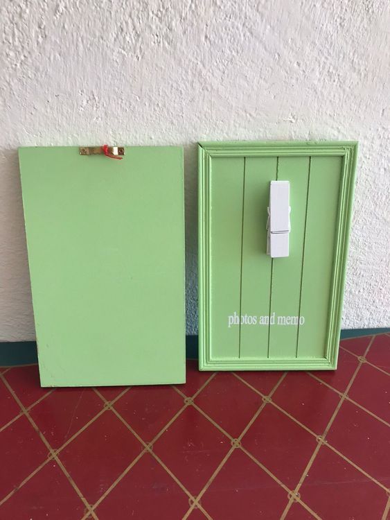 Cornici: Bilderrahmen Memoboard Grün mit Klammer, 2 Stk. – Usato da Wohlen AG venduto da thr_t5x8 3