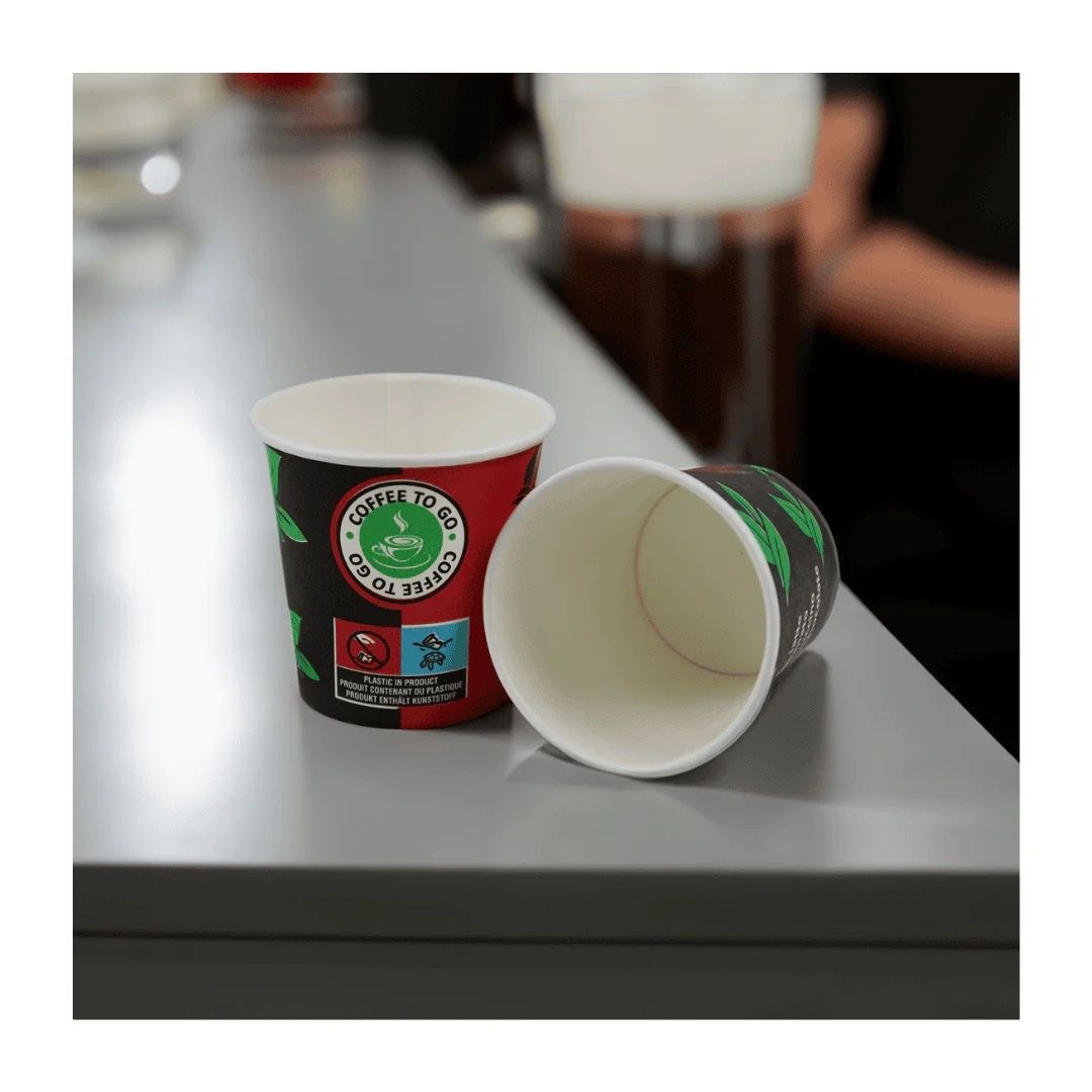 Tazze: 1000 Einweg Kaffeebecher 100ml / 4oz Schwarz/Rot – Nuovo e nell'imballaggio originale da Bülach venduto da StoreInShop.com 2