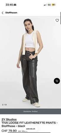 Pantaloni Tezenis di pelle
