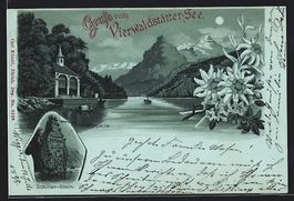 Mondschein-Lithographie Sisikon /Vierwal