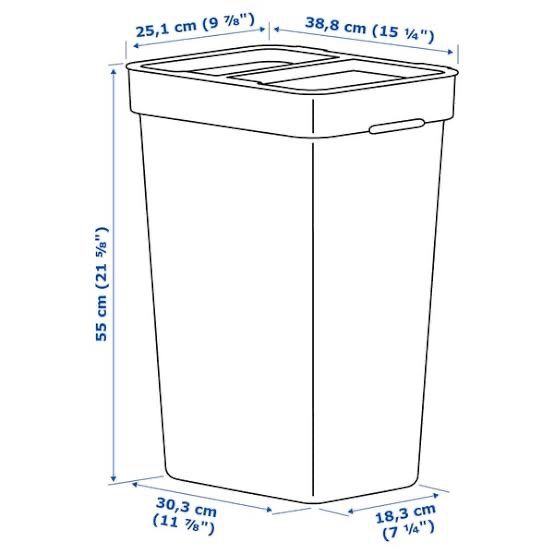 Ikea Contenitori & Simili: IKEA HÅLLBAR  Behälter mit Deckel, hellgrau, 35 1 – Usato da Genève venduto da sunandwind 2