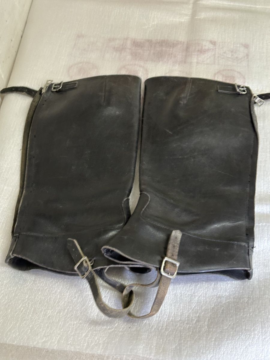 Stinchiere & Fasciature: Leder Gamasche mit Reisverschlusse – Usato da Thun venduto da jeff070