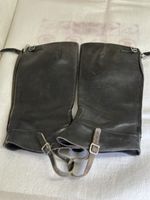 Leder Gamasche mit Reisverschlusse