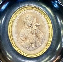 antikes religiöses Bild-Relief aus  Jahr 1900er ca.🙏
