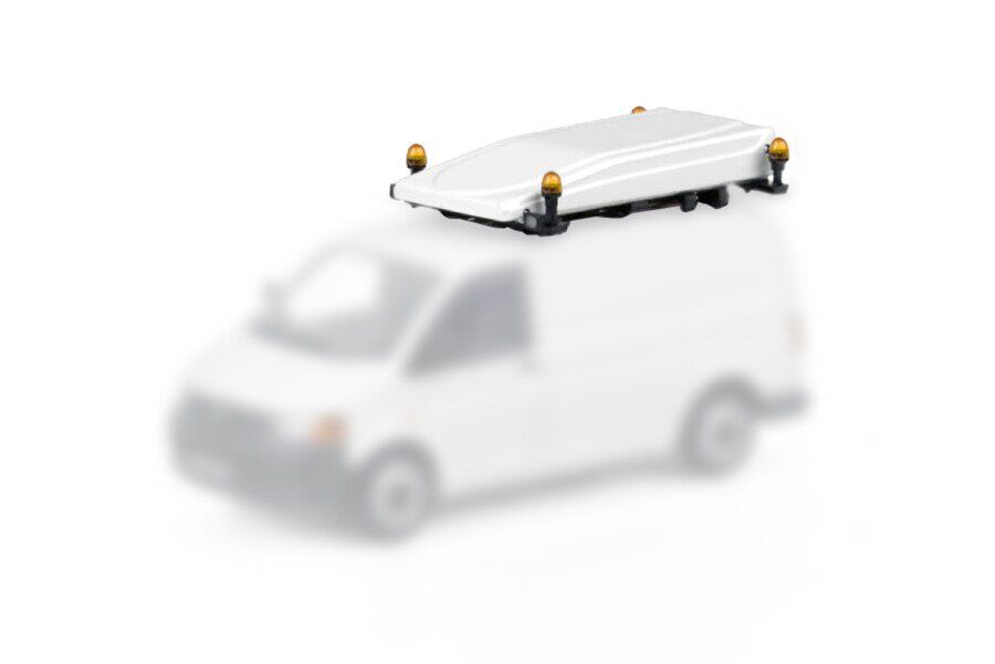 WSI Models Kit di modellismo & Modellini statici: WSI Dachbox Begleitfahrzeug – Nuovo e nell'imballaggio originale da Dagmersellen venduto da FBM-Bacheli