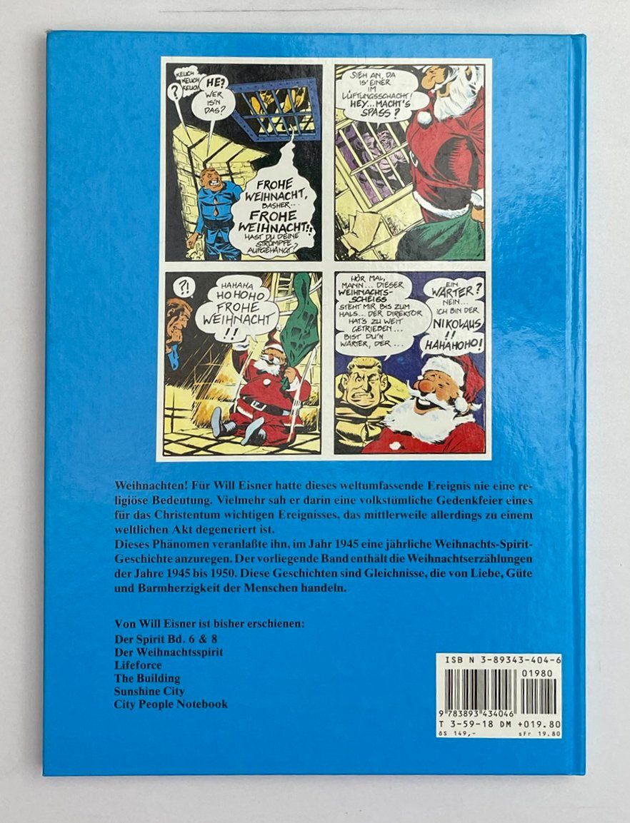 Fumetti: Comic: WILL EISNER - DER WEIHNACHTS-SPIRIT - Sonderband! – Nuovo (secondo la descrizione) da Frenkendorf venduto da Yard-Sale-2000 1