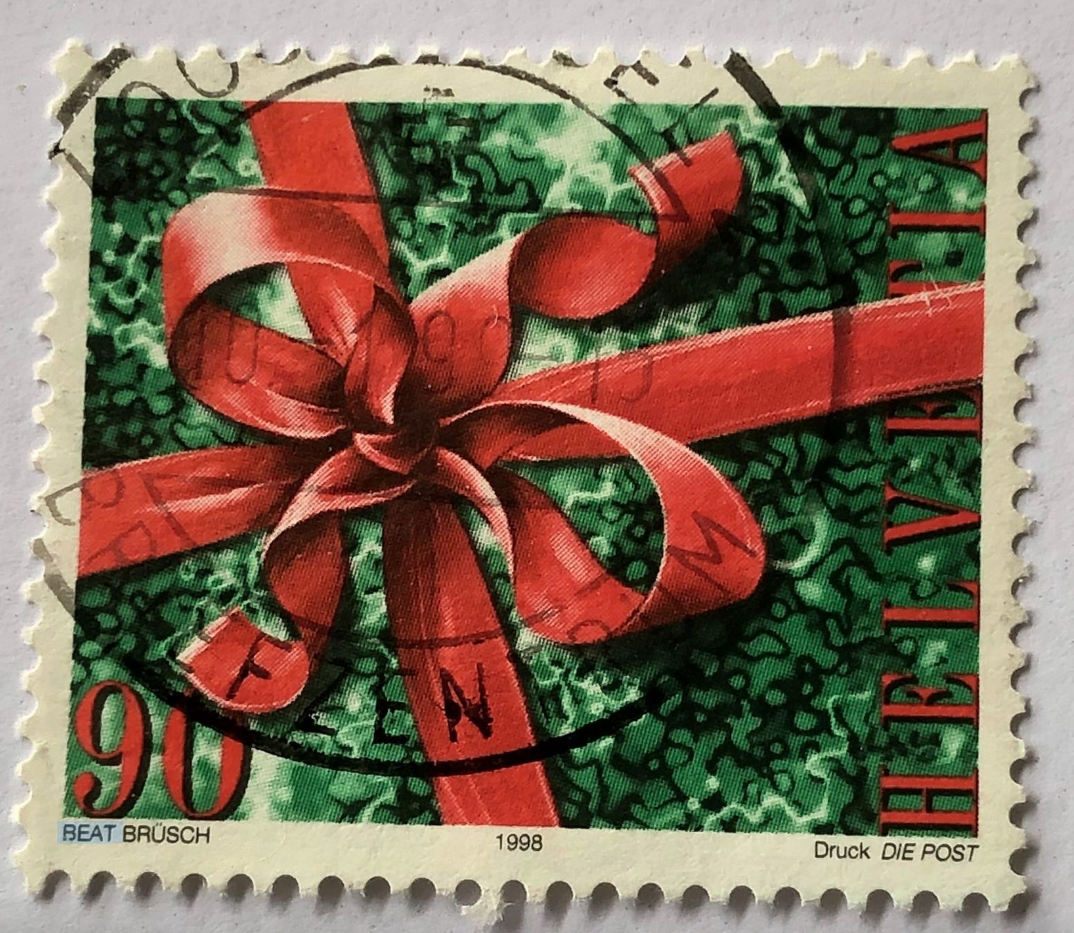 Tutti i francobolli: Nr.962 Weihnachtsmakke GESTEMPELT 1998    – Usato da Aarau venduto da Billa007