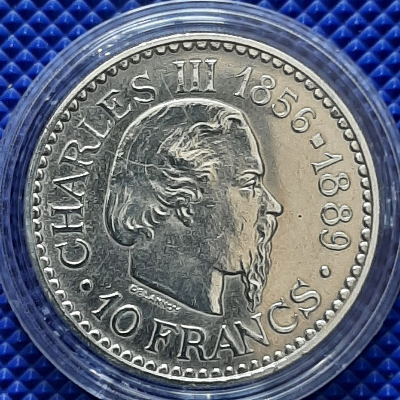 Alle Münzen: 10 Francs Monaco 1966 en argent – Gebraucht aus Carouge GE von cecob0909 1