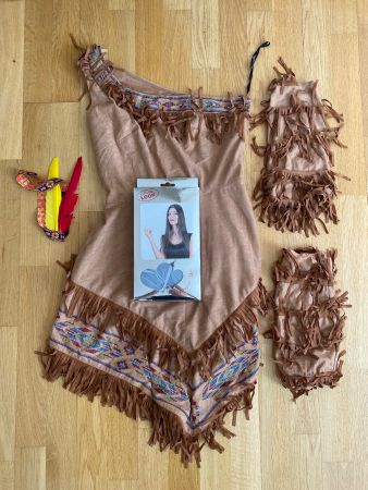 Déguisement style western / robe à franges + accessoires